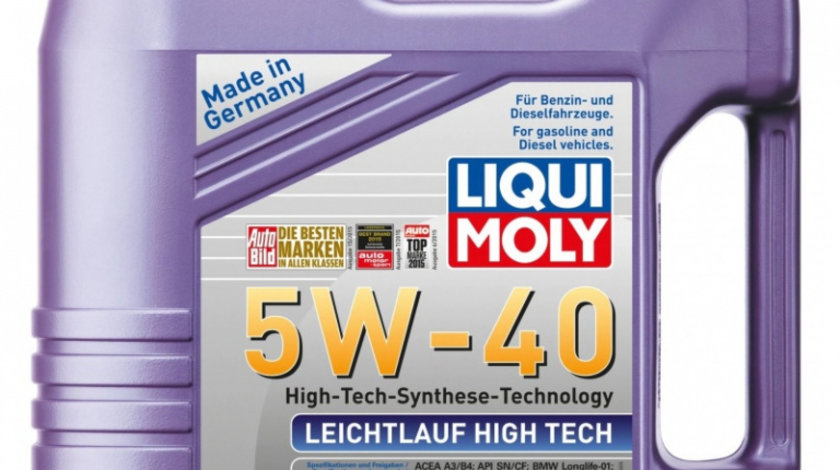 Ulei motor Liqui Moly Leichtlauf High Tech Leichtlauf 5W-40 2595 4L