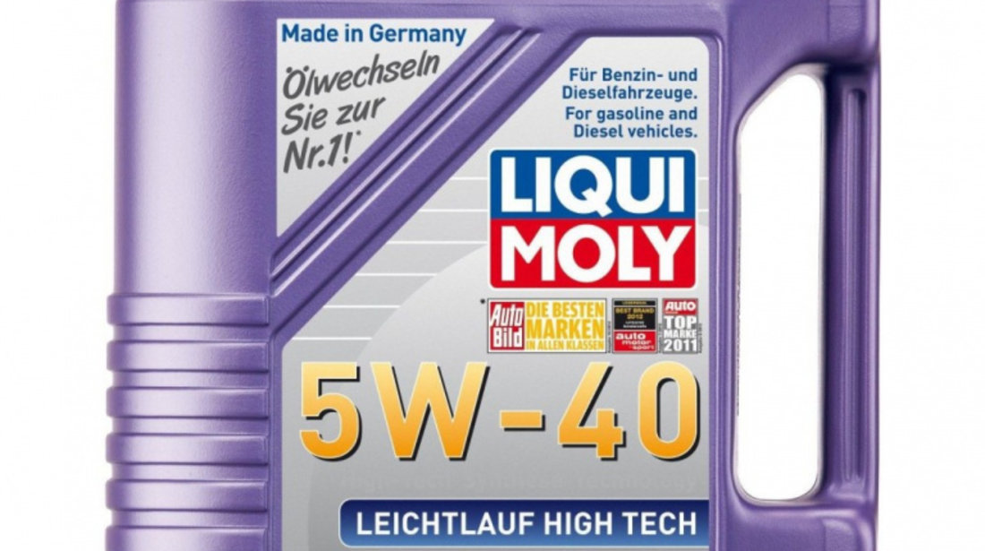 Ulei motor Liqui Moly Leichtlauf HT 5W40 5L 3864 piesa NOUA