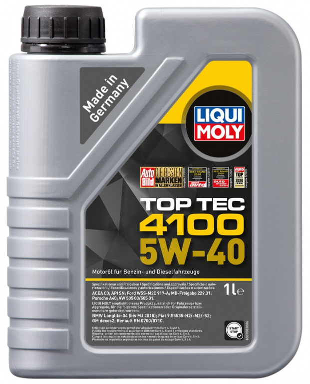 Ulei Motor Liqui Moly Top Tec 4100 5W-40 1L 9510