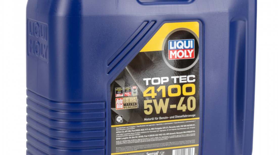 Ulei Motor Liqui Moly Top Tec 4100 5W-40 20L 3702