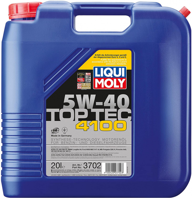 Ulei Motor Liqui Moly Top Tec 4100 5W-40 20L 3702
