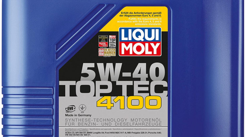 Ulei Motor Liqui Moly Top Tec 4100 5W-40 20L 3702