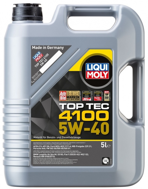 Ulei Motor Liqui Moly Top Tec 4100 5W-40 5L 9511