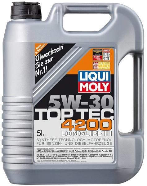 Ulei motor Liqui Moly Top Tec 4200 5W30 5L 3707 piesa NOUA