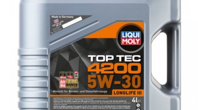 Ulei motor Liqui Moly Top Tec 4200 Longlife III 5W-30 3715 4L