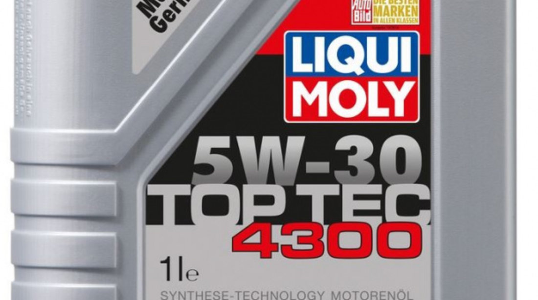 Ulei motor Liqui Moly Top Tec 4300 5W30 1L 3740 piesa NOUA