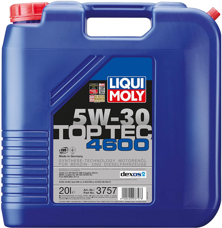 Ulei Motor Liqui Moly Top Tec 4600 5W-30 20L 3757