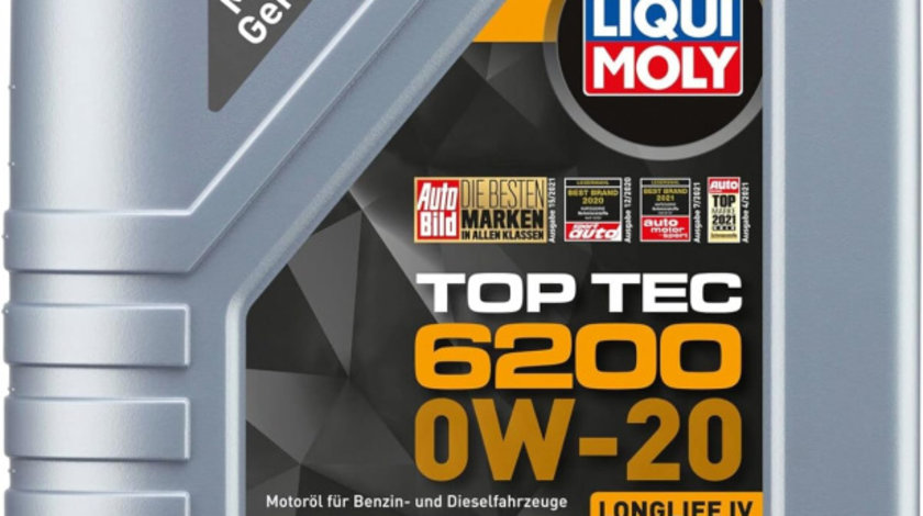 Ulei Motor Liqui Moly Top Tec 6200 LL lV 0W-20 1L 20787