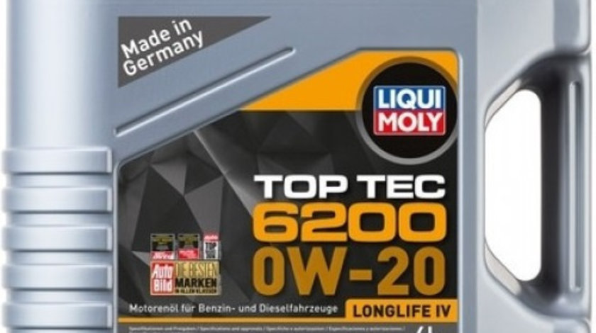 Ulei Motor Liqui Moly Top Tec 6200 LL lV 0W-20 4L 20788