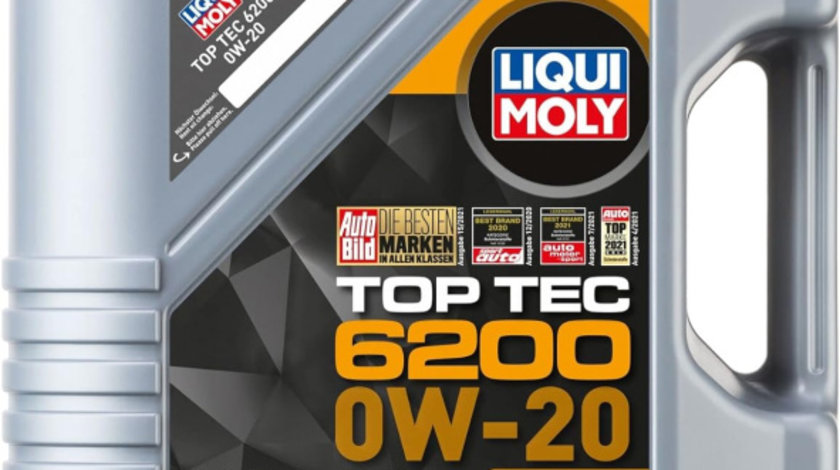 Ulei Motor Liqui Moly Top Tec 6200 LL lV 0W-20 5L 20789