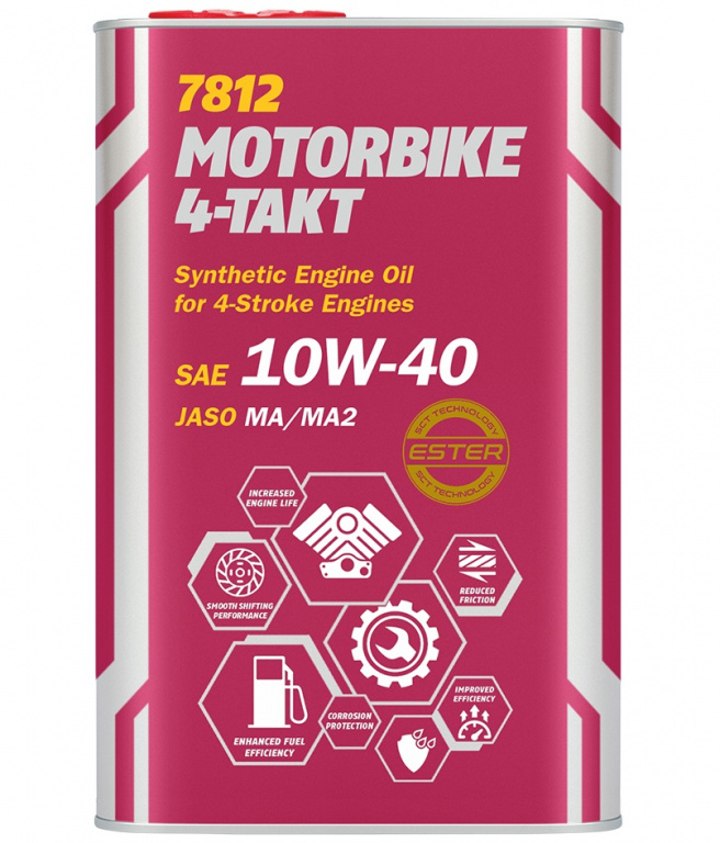 Ulei Motor Mannol 4T Motorbike 4-Takt 10W-40 1L MN7812-1ME