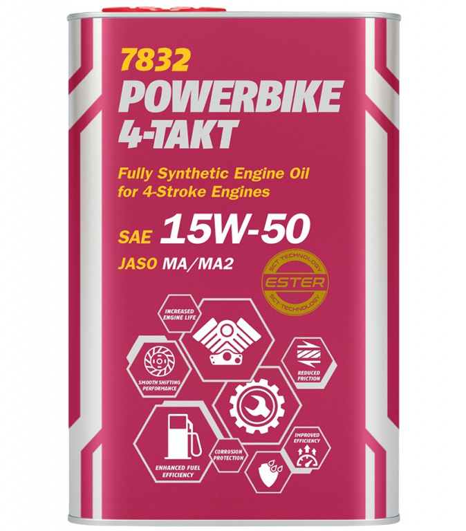 Ulei Motor Mannol 4T Powerbike 4-Takt 15W-50 1L MN7832-1ME
