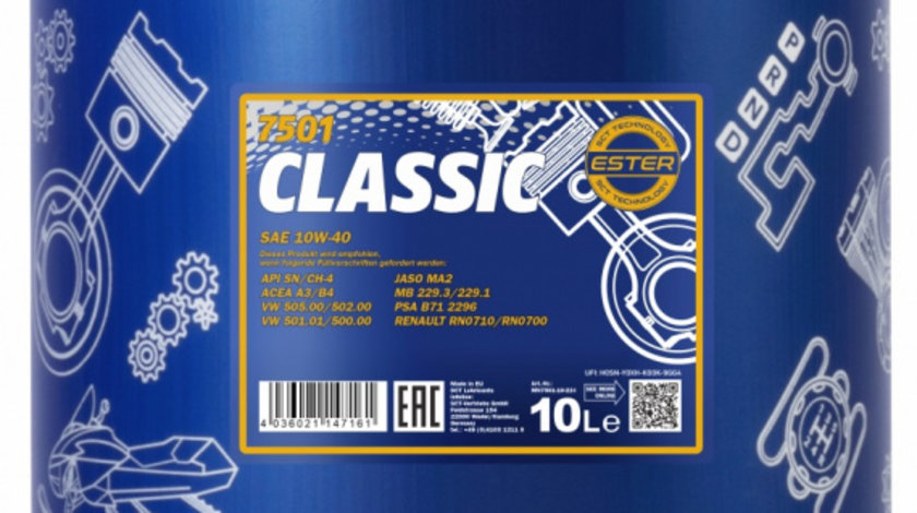 Ulei Motor Mannol Classic 10W-40 10L MN7501-10