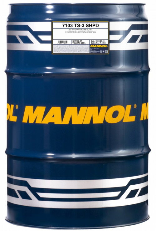 Ulei Motor Mannol TS-3 SHPD 10W-40 208L MN7103-DR