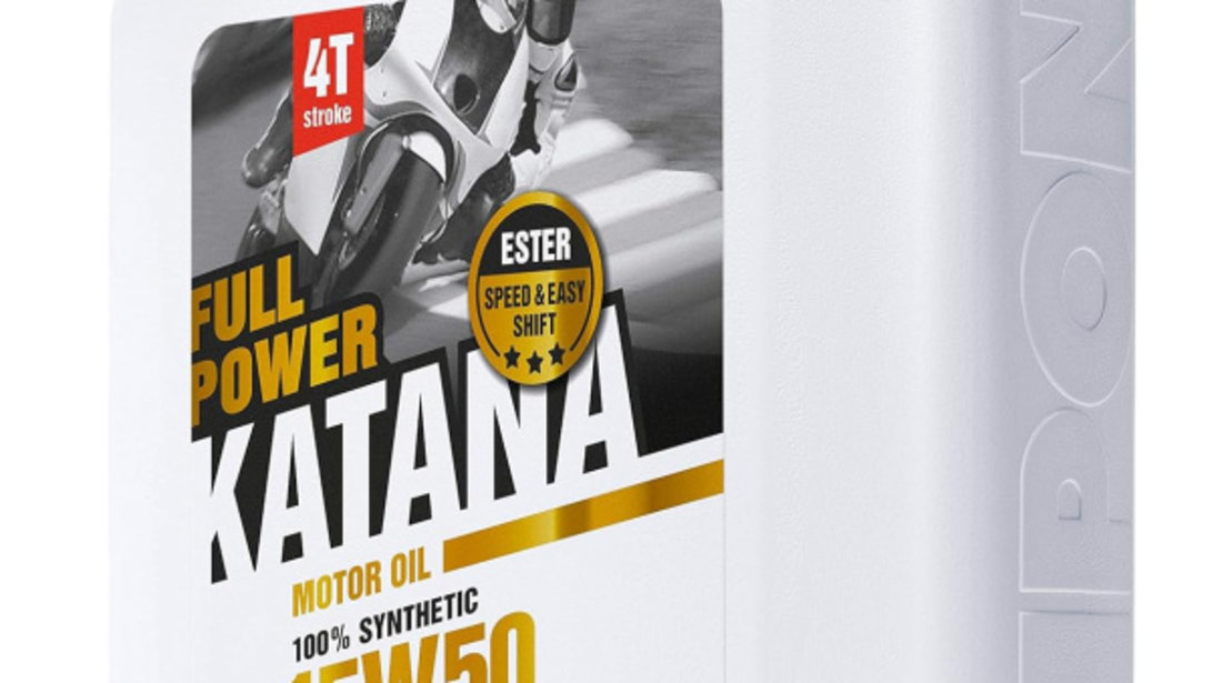 Ulei Motor Moto Ipone Full Power Katana 15W-50 100% Syntetic 4L 800358