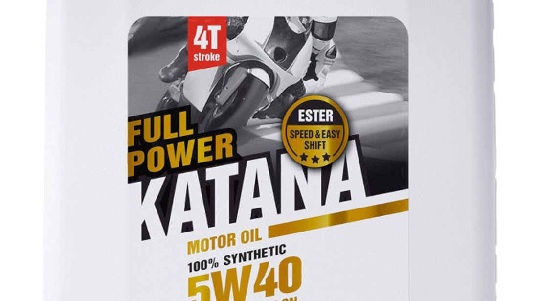 Ulei Motor Moto Ipone Full Power Katana 4T 5W-40 100% Syntetic 4L 800363