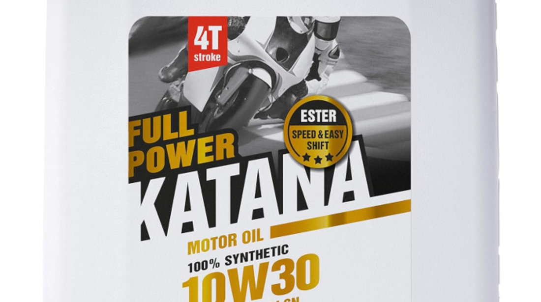 Ulei Motor Moto Ipone Katana Full Power 4T 10W-30 100% Synthetic 4L 800633