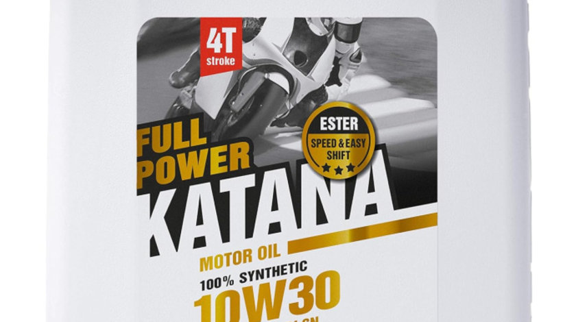 Ulei Motor Moto Ipone Katana Full Power 4T 10W-30 100% Synthetic 4L 800633