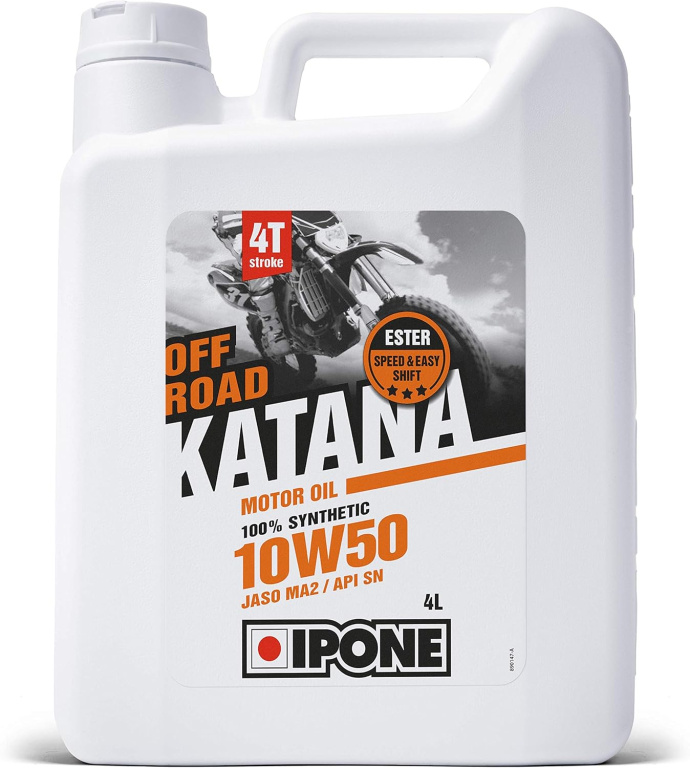 Ulei Motor Moto Ipone Katana Off Road 4T 10W-50 100% Syntetic 4L 800016