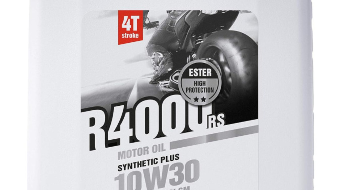 Ulei Motor Moto Ipone R4000 RS 10W-30 Semi-Syntetic 4L 800025