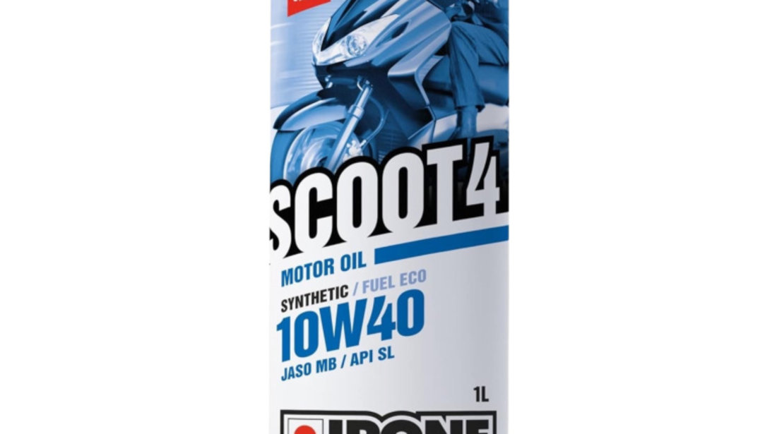 Ulei Motor Moto Ipone Scoot 4 4T 10W-40 Semi-Synthetic 1L 800383