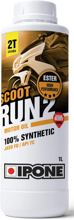Ulei Motor Moto Ipone Scoot Run 2 2T 100% Synthetic 1L 800117