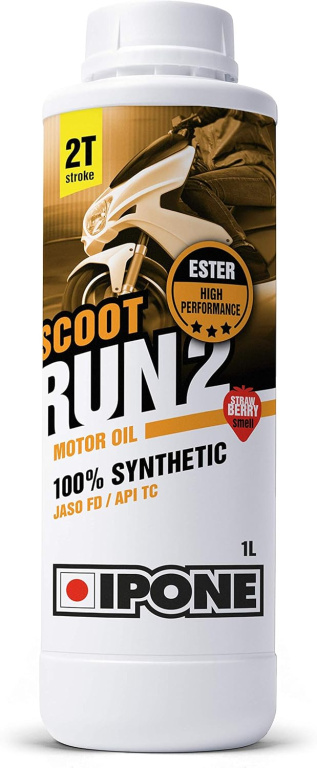 Ulei Motor Moto Ipone Scoot Run Strawberry 2 2T 100% Synthetic 1L 800118