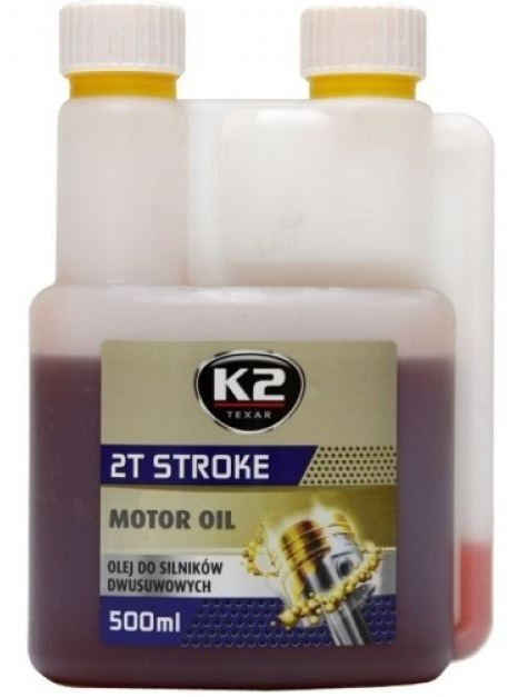 Ulei Motor Moto K2 2T Stroke Motor Oil 2 Timpi Pentru Drujbe, Scutere, Moto Rosu 500ML O528REDML500S