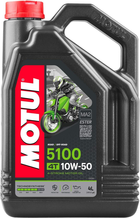 Ulei Motor Moto Motul 5100 4T 10W-50 4L 104076