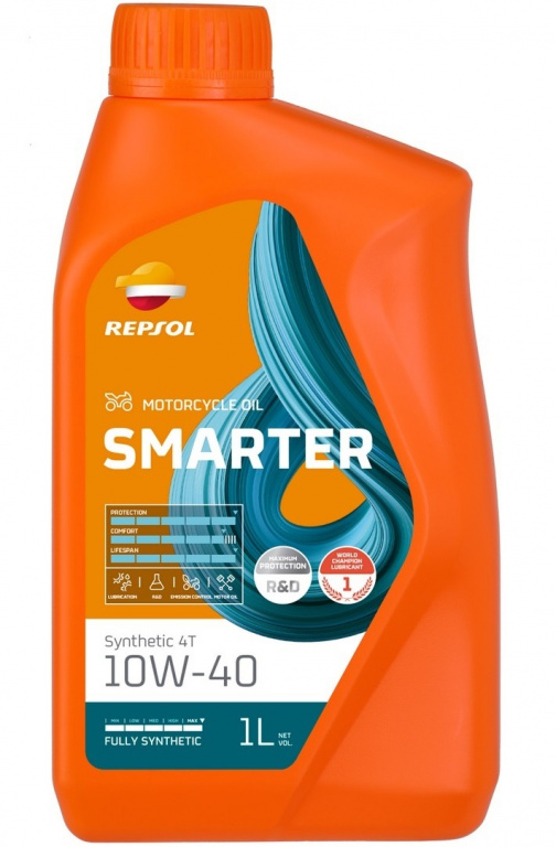 Ulei Motor Moto Repsol Smarter Synthetic 4T 10W-40 1L RPP2064MHC