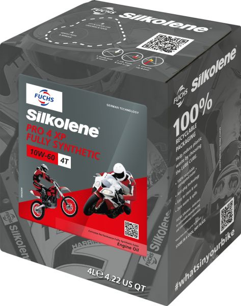 Ulei Motor Moto Silkolene 4T PRO 4 10W60 - XP 4L Cube