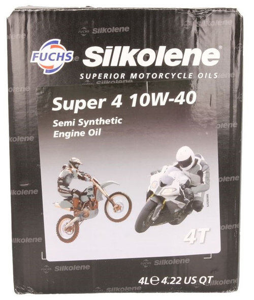 Ulei Motor Moto Silkolene 4T SUPER 4 10W40 4L CUBE