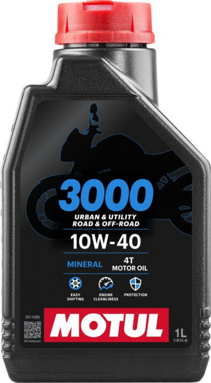 Ulei Motor Motul 3000 4T 10W-40 Mineral MA2 Roata &amp; Off Road 1L 107672