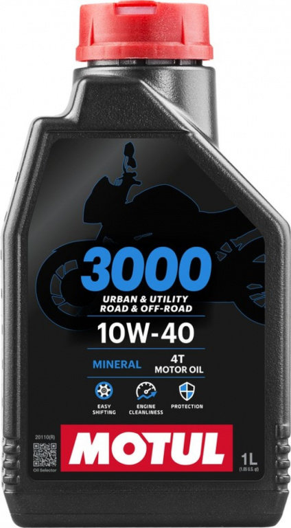 Ulei Motor Motul 3000 4T 10W-40 Mineral MA2 Roata &amp; Off Road 1L 107672