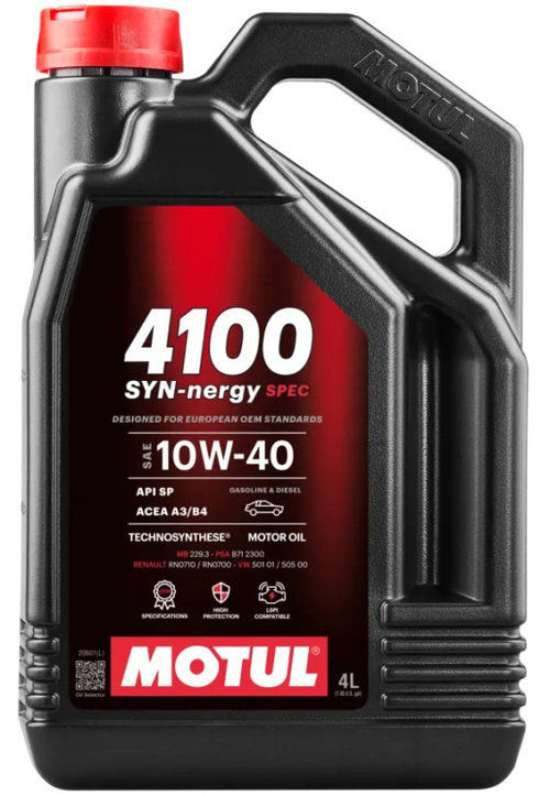 Ulei Motor Motul 4100 SYN-nergy Spec 10W-40 4L 112891