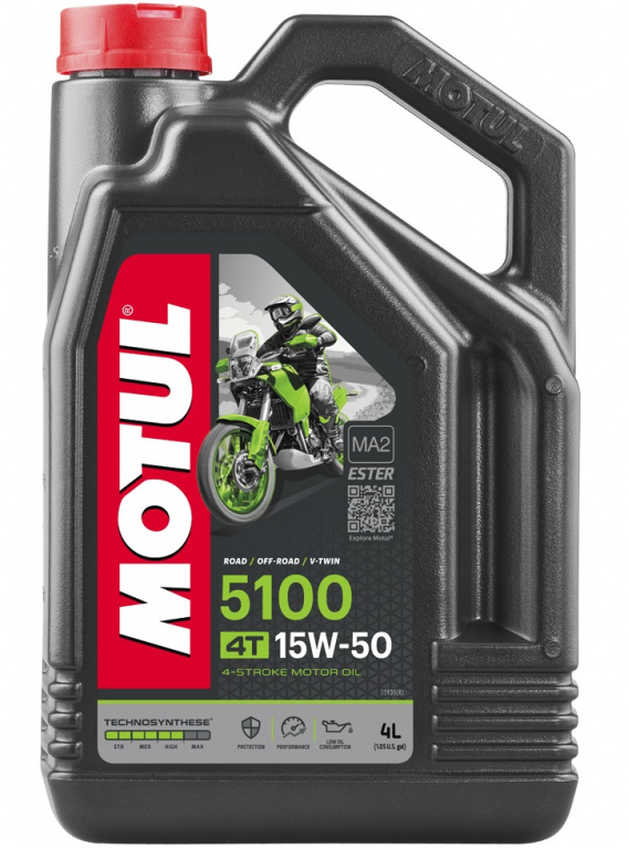Ulei Motor Motul 4T 5100 15W-50 Technosynthese MA2 4L 104083