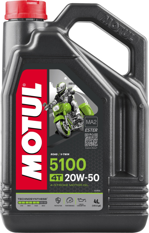 Ulei Motor Motul 5100 4T 20W-50 MA2 Ester 4L 109945