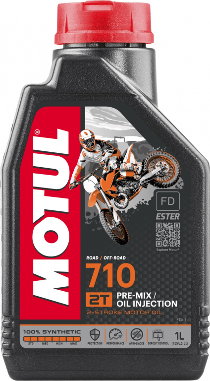 Ulei Motor Motul 710 2T 100% Synthetic Ester FD 1L 104034