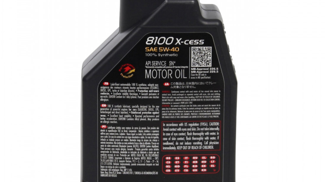 Ulei Motor Motul 8100 X-Cess 5W-40 1L 102784