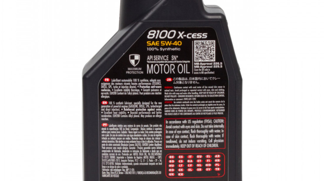 Ulei Motor Motul 8100 X-Cess 5W-40 1L 102784