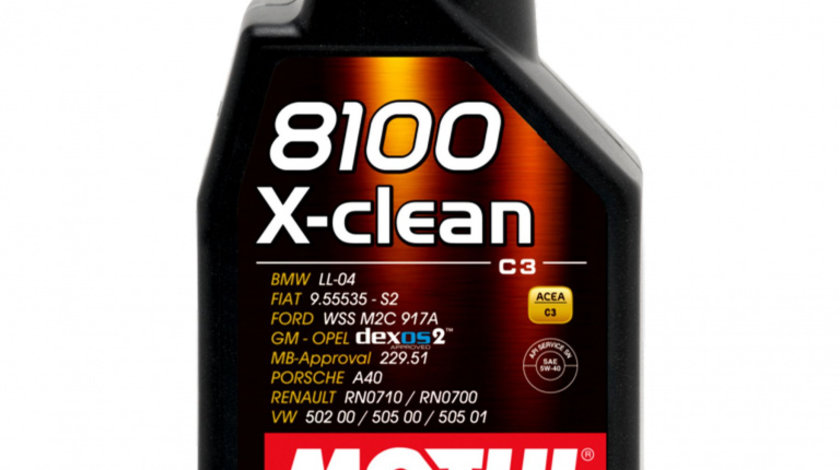 Ulei Motor Motul 8100 X-Clean 5W-40 1L 102786