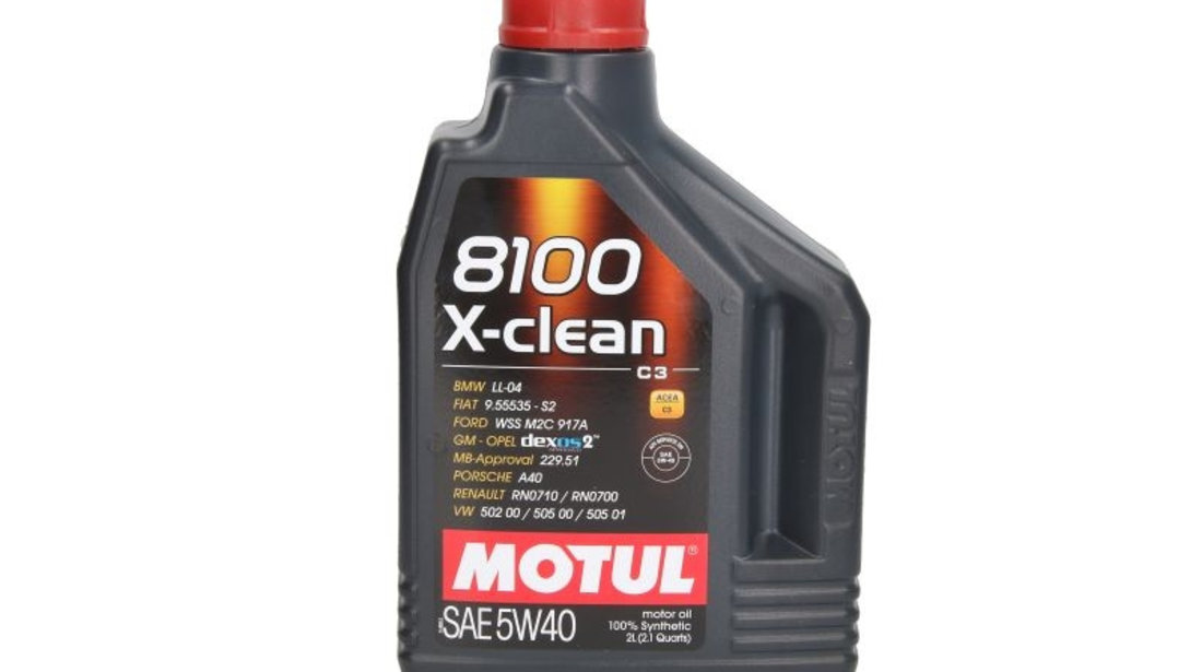 Ulei motor MOTUL 8100 X CLEAN 5W40 C3 2L cod intern: 8100 X-CLEAN 5W40 C3 2L