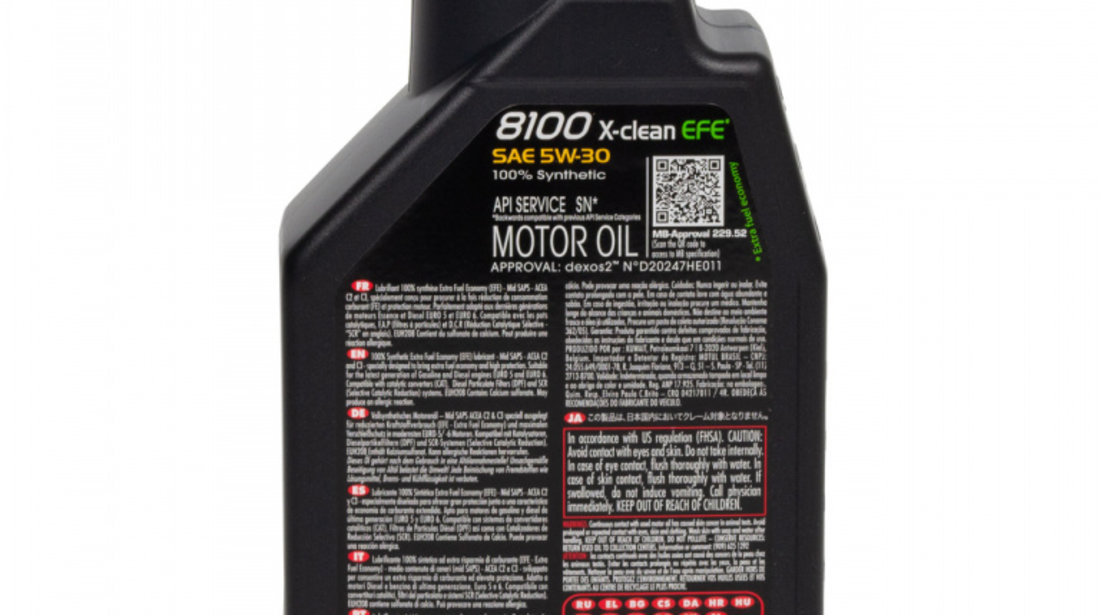 Ulei Motor Motul 8100 X-Clean EFE 5W-30 1L 109470