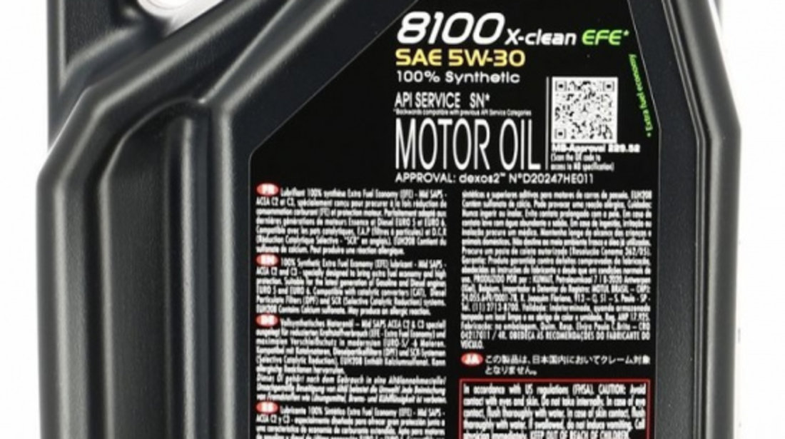 Ulei Motor Motul 8100 X-Clean EFE 5W-30 4L 109171