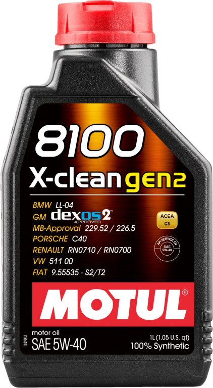 Ulei Motor Motul 8100 X-Clean Gen2 5W-40 1L 109761