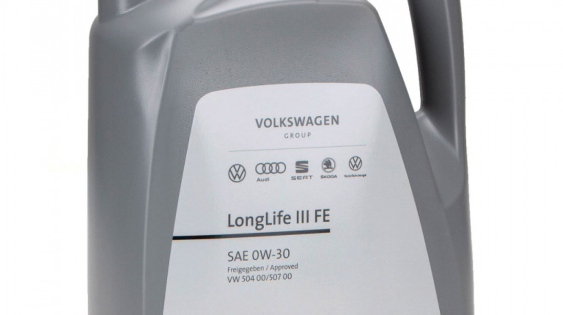 Ulei Motor Oe Volkswagen Longlife III 0W-30 5L GS55545M4EUR + 2 Buc Ulei Motor Oe Volkswagen Longlife III FE 0W-30 1L GS55545M2EUR