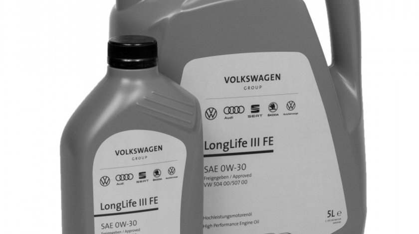 Ulei Motor Oe Volkswagen Longlife III 0W-30 5L GS55545M4EUR + Ulei Motor Oe Volkswagen Longlife III FE 0W-30 1L GS55545M2EUR