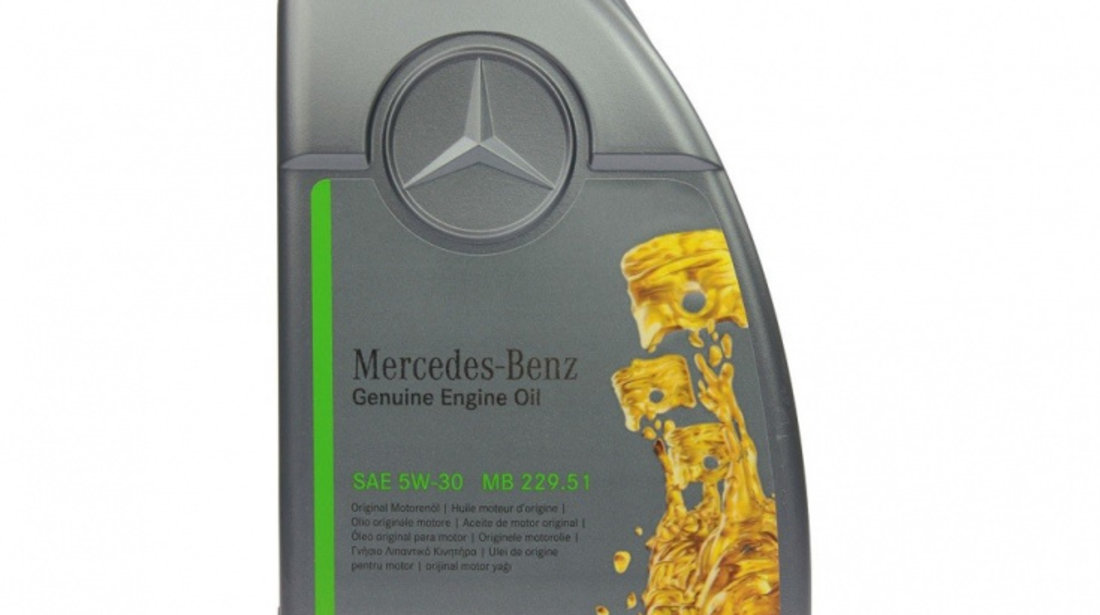 Ulei motor original MERCEDES 5W30 (MB 229.51) 1L A0009899701BAA6 piesa NOUA