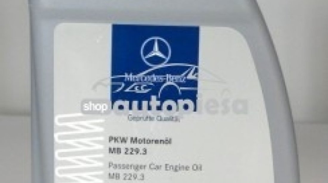 Ulei motor original MERCEDES 5W40 (MB 229.3) 1L A0009898201BAA6 piesa NOUA