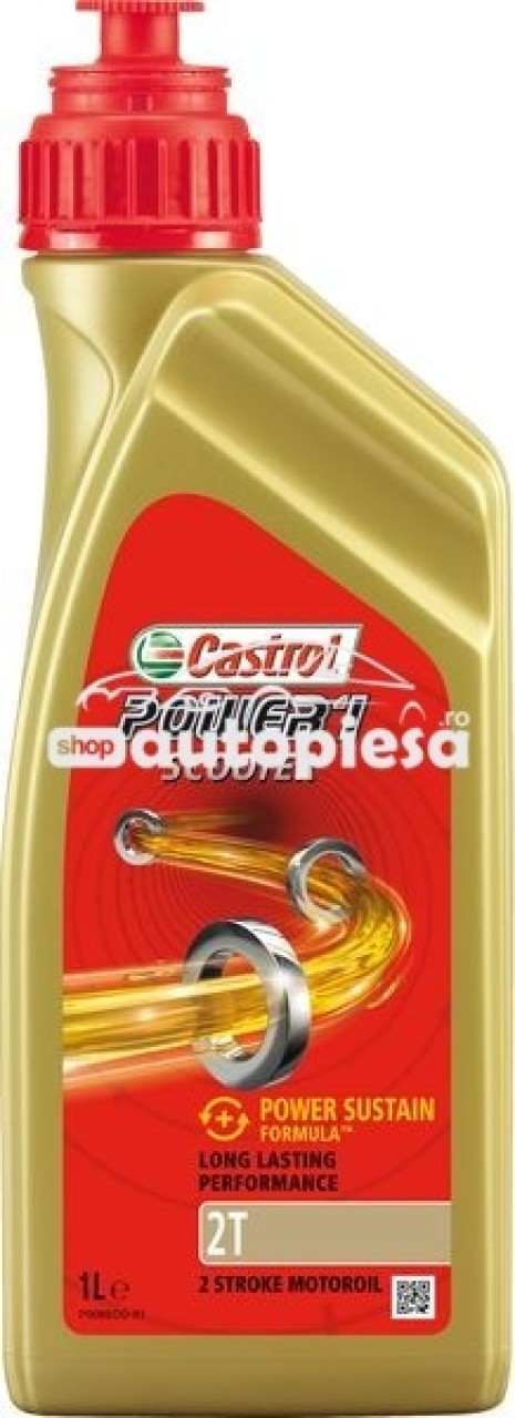 Ulei motor pentru motociclete Castrol Power 1 Scooter 2T 1L 14E960 piesa NOUA